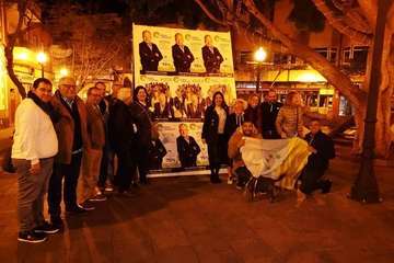  Los Llanos, escenario de la tradicional pegada de carteles en Telde (Foto TA)