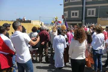 Protagonismo infantil en las procesiones del Domingo de Ramos en Telde (Foto TA)