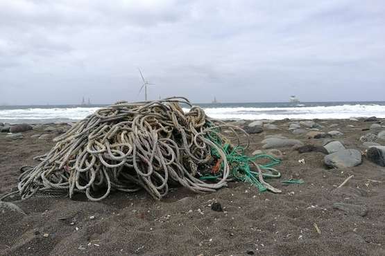 Limpieza en la playa de Bocabarranco-Telde (Foto TA)