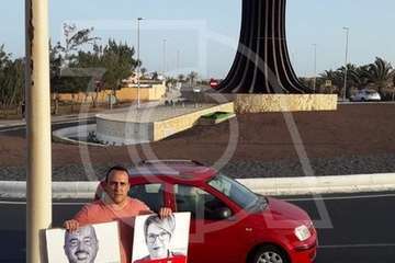 El PSOE de Telde se da prisa en retirar su cartelería del 28-A (Foto TA)