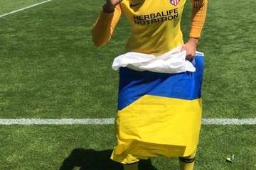 La teldense 'Misa' canta el alirón con el Atlético de Madrid (Foto TA)