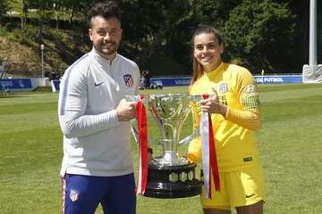 La teldense 'Misa' canta el alirón con el Atlético de Madrid (Foto TA)