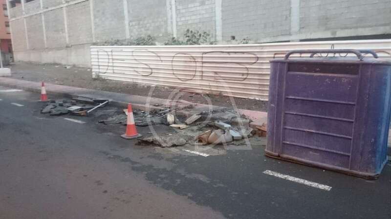 Los recipientes quedaron totalmente calcinados (Foto TA)