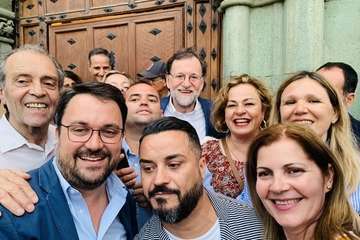 El PP de Telde con Pepa Luzardo y Rajoy (Foto TA)