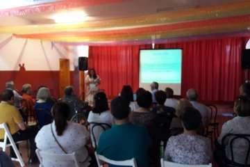 Charla sobre los testamentos en Lomo Magullo (Foto TA)