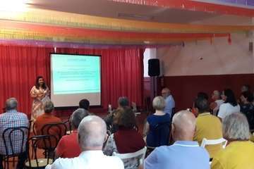 Charla sobre los testamentos en Lomo Magullo (Foto TA)