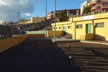  Actos vandálicos contra la cancha de petanca de La Garita (Foto TA)