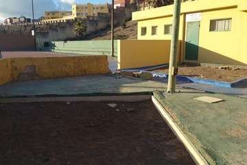  Actos vandálicos contra la cancha de petanca de La Garita (Foto TA)