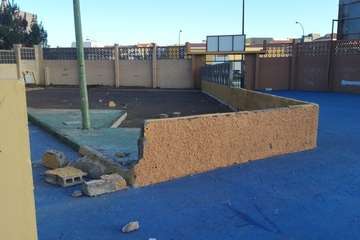  Actos vandálicos contra la cancha de petanca de La Garita (Foto TA)