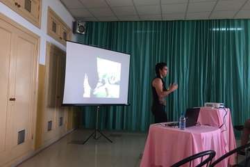 Taller de hábitos alimenticios en La Garita (Foto TA)