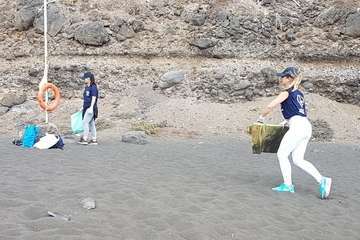 La playa de San Borondón, más limpia (Foto TA)