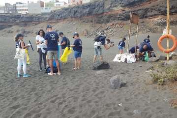 La playa de San Borondón, más limpia (Foto TA)