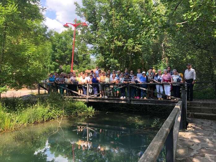 El grupo de expedicionarios teldenses en tierras de Fontibre (Cantabria) (Foto TA)