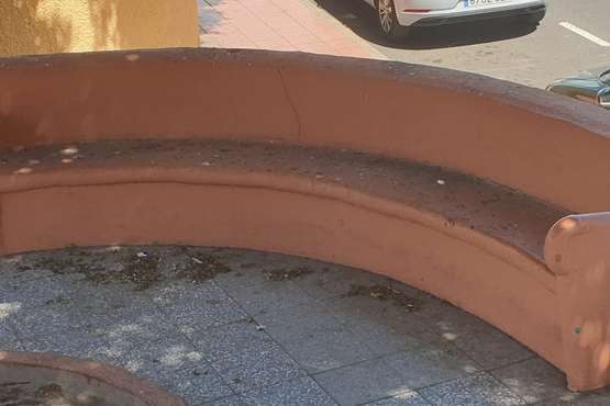 Marpequeña reclama mas atenciones para la plaza pública (Foto TA)