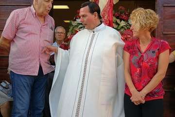 El Sagrado Corazón de Jesús, de procesión por La Garita (Foto TA)