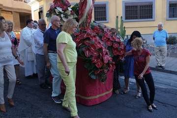 El Sagrado Corazón de Jesús, de procesión por La Garita (Foto TA)