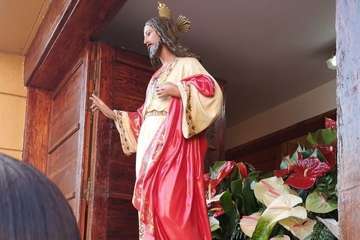 El Sagrado Corazón de Jesús, de procesión por La Garita (Foto TA)