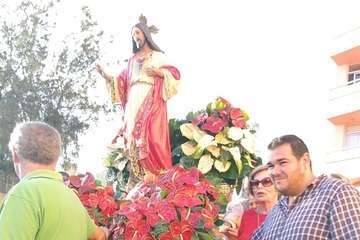 El Sagrado Corazón de Jesús, de procesión por La Garita (Foto TA)