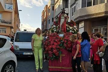 El Sagrado Corazón de Jesús, de procesión por La Garita (Foto TA)