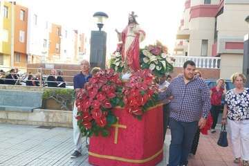 El Sagrado Corazón de Jesús, de procesión por La Garita (Foto TA)