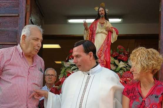 El Sagrado Corazón de Jesús, de procesión por La Garita (Foto TA)