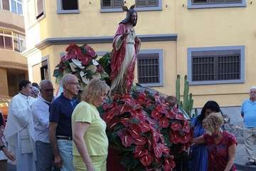 El Sagrado Corazón de Jesús, de procesión por La Garita (Foto TA)