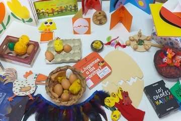 Actividades para niños en la Biblioplaya de Melenara (Foto TA)