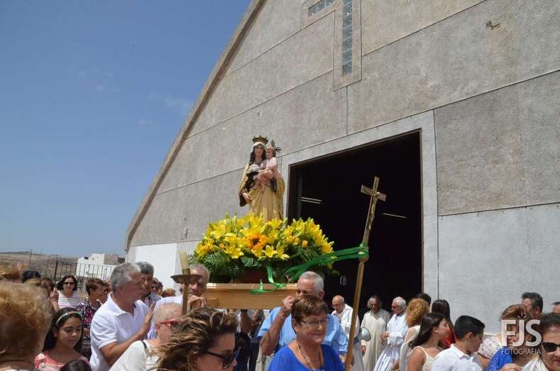 Imagen de la procesión de la Virgen del Carmen (Foto FJS)