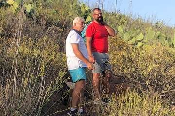 La cruz que ilumina Las Nieves (Foto TA)