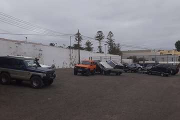 Exposición de vehículos 4x4 en Lomo Cementerio-Telde (Foto TA)