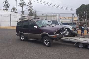 Exposición de vehículos 4x4 en Lomo Cementerio-Telde (Foto TA)