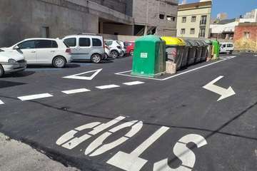 La renovación del asfalto deja flamante tres calles de Los Llanos (Foto TA)