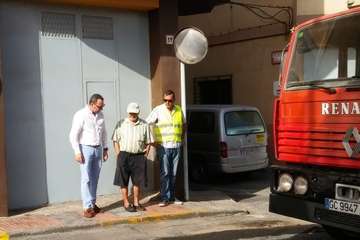 Obras de asfaltado de la calle de Santo Domingo en Los Llanos de Telde (Foto TA)