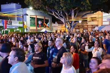 Concierto de Charcojondo en la plaza de Las Nieves de Lomo Magullo (Foto TA)