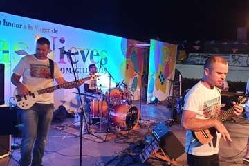 Concierto de Charcojondo en la plaza de Las Nieves de Lomo Magullo (Foto TA)