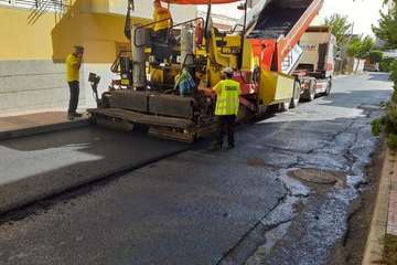 Obras de reasfaltado de las calles de Brasil, Perú y Ecuador (Foto TA)