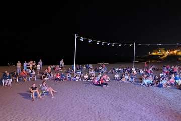 Humor para despedir este domingo en Melenara (Foto TA)