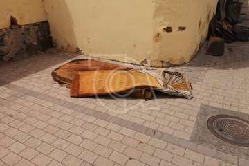 Restos del último incendio de la Casa de la Condesa (Foto TA)