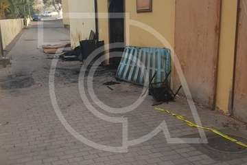 Restos del último incendio de la Casa de la Condesa (Foto TA)