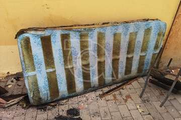 Restos del último incendio de la Casa de la Condesa (Foto TA)