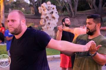  El Castro Morales se ejercita en el parque de San Juan y Melenara (Foto CL Castro Morales)