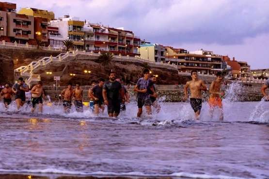  El Castro Morales se ejercita en el parque de San Juan y Melenara (Foto CL Castro Morales)