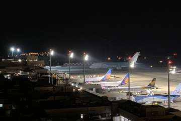 Un Airbus 380 aterriza en Gando para repatriar a ingleses (Foto TA)