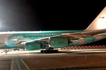 Un Airbus 380 aterriza en Gando para repatriar a ingleses (Foto TA)