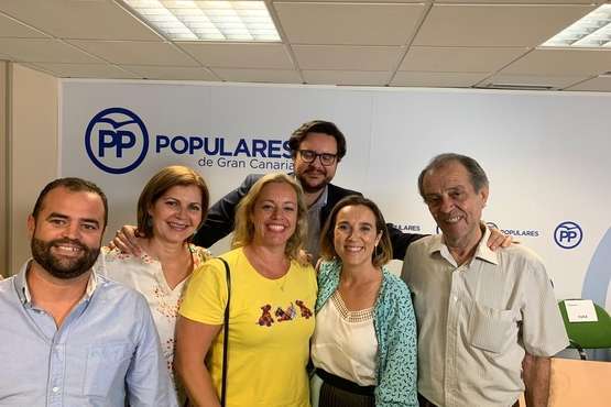 El PP de Telde con Cuca Gamarra (Foto TA)