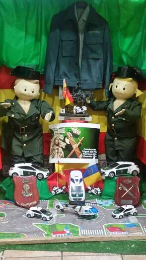 La Churrería Melián rinde homenaje estos días a la Guardia Civil (Foto TA)