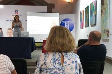 Conferencia en Telde sobre nutrición a cargo de Melena Cejudo (Foto TA)