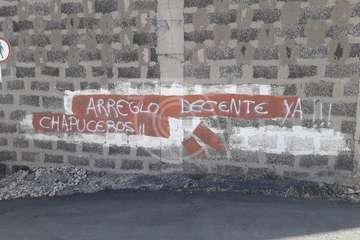 Los vecinos de Cruz de Jerez solicitan el arreglo decente de la carretera que sube de La Montañeta de Las Huesas (Foto TA)