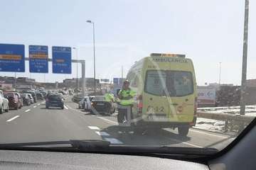  El punto negro de la GC-1, a la altura de La Pardilla, escenario de un nuevo accidente (Foto M. A. Santana)