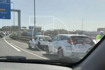  El punto negro de la GC-1, a la altura de La Pardilla, escenario de un nuevo accidente (Foto M. A. Santana)